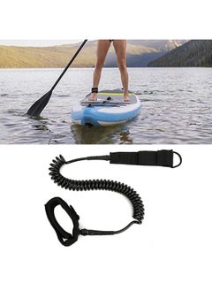 Thoraya Black Elastic Water Sports Foot Rope Surfing Paddle Board Safety Ankle Spring Traction Strapblack  - Image 5