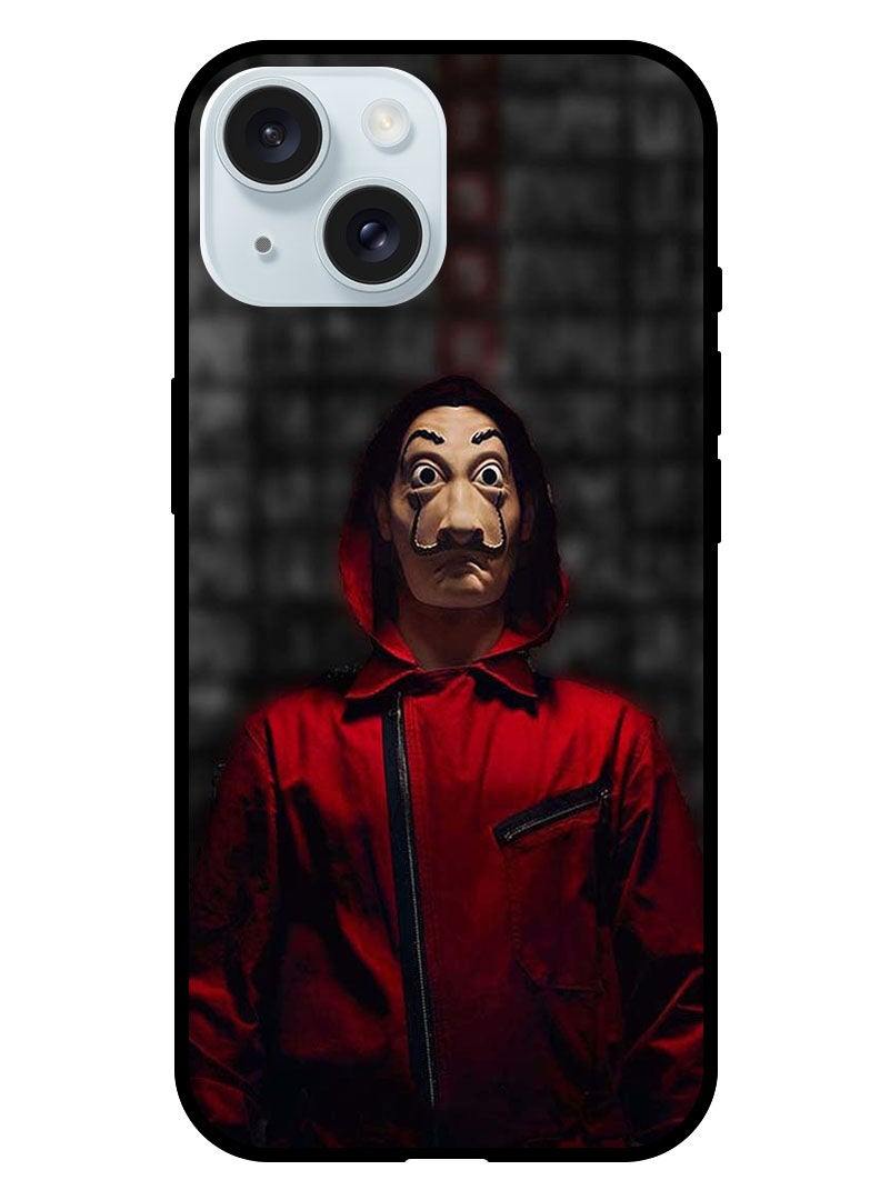 Theodor Protective Case Anti Scratch Shock Proof Bumper Cover For iPhone 15 Plus Money Heist Clown - Image 1