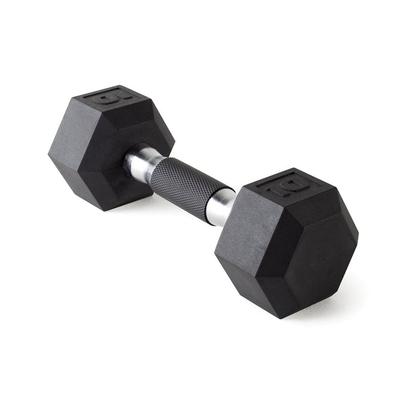 CAP Barbell Coated Dumbbell Weights with Padded Grip 10Pound Single