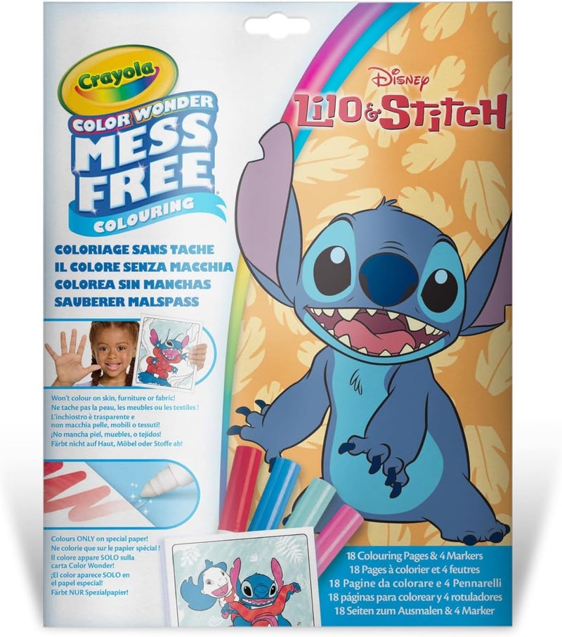 Crayola Disney Lilo & Stitch Color Wonder Mess Free Colouring Set - Image 1