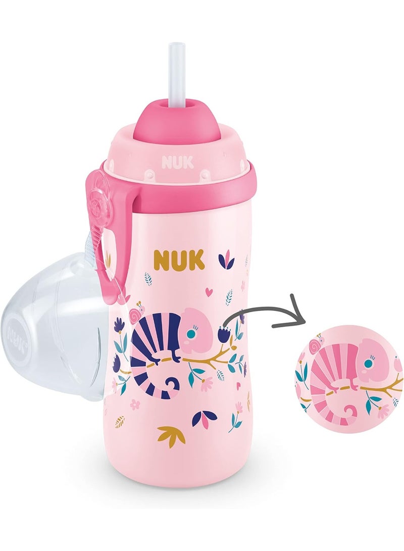 نوك كوب نيوك فليكسي (NUK Flexi Cup) مع مصاصة ناعمة ومؤشر تحكم بالحرارة - 300 مل (لعمر 12 شهر فما فوق) - Image 2