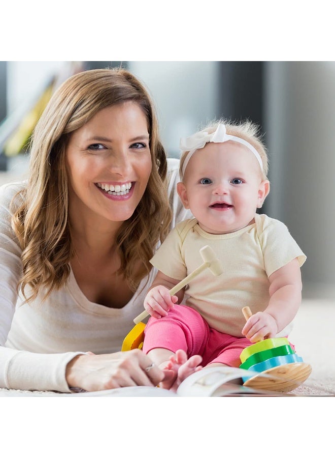 BreeJooy 20 Pieces Mini Wooden Hammers Natural Wood Mallets Gavel Toy for Kids - Image 5