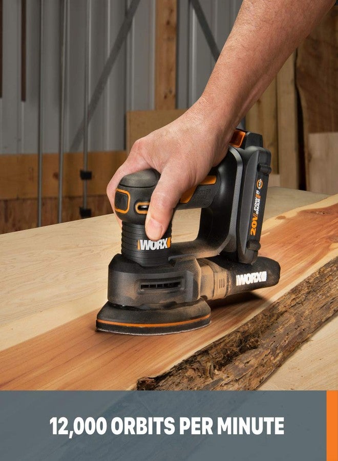 Worx WX822L.9 20V Power Share Cordless Detail Sander (Tool Only) - Image 3