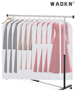 Clothing bag storage bag set, 10 piece long skirt set, protective cover in various sizes with full-length zipper, suitable for storing suits, jackets, long winter clothes, and long skirts in wardrobes - pzsku/Z555B37F1E7B8AC240AE4Z/45/_/1726045211/abf9f4d7-c8d5-4b11-9a71-c6237a64e0fb