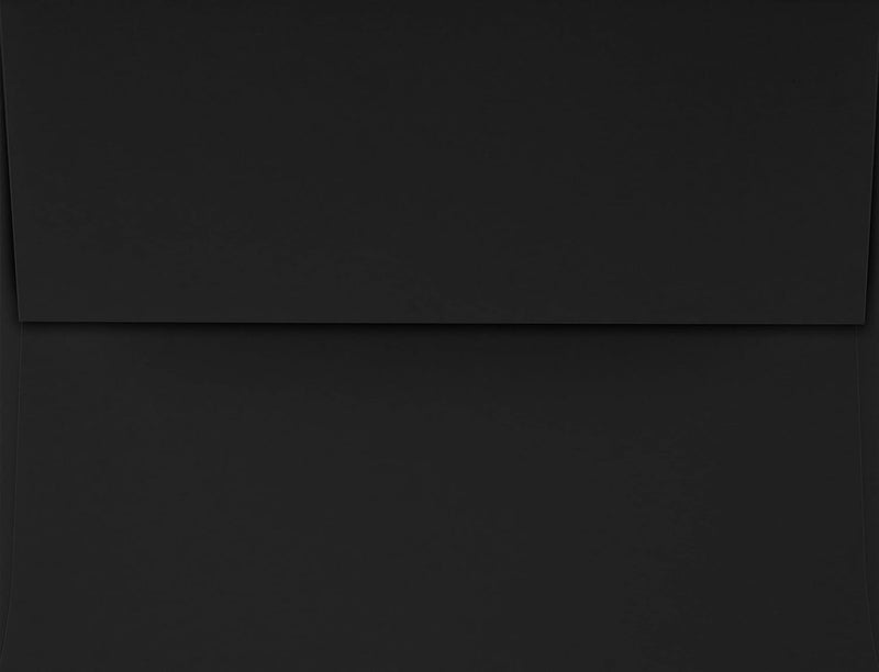 LUXPaper A2 Invitation Envelopes | Peel & Press | 4 3/8" x 5 3/4" | Midnight Black | 80lb. Text | 50 Qty - Image 2