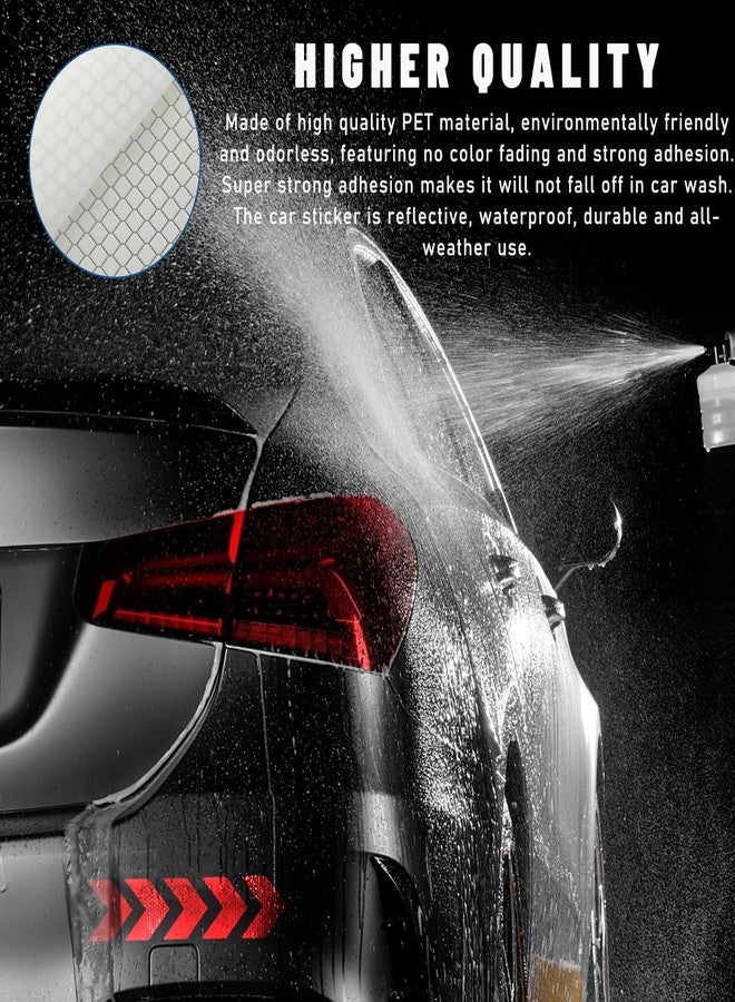 Sylvil 20 PCS Car Arrow Reflective Stickers, Waterproof Safety Warning Sign Reflective Decal, High Night Visibility Reflector Tape for Auto Trunk Rear Bumper Body, Car Accessories (Red) - Image 5
