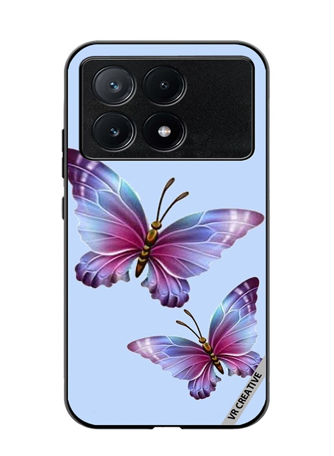 VR CREATIVE Protective Case Cover For Xiaomi Poco X6 Pro Butterflies Design Multicolour - Image 1
