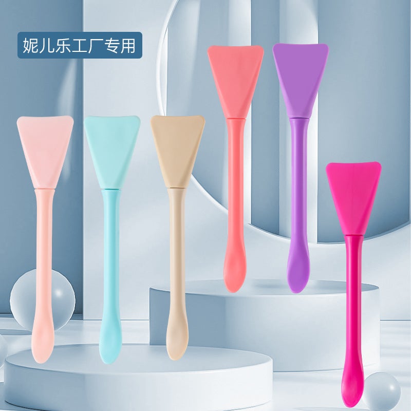 New Double-Headed Facial Cleansing Brush And Mask Brush, Dual-Purpose Silicone Mask Brush And Cleansing Brush - Image 2