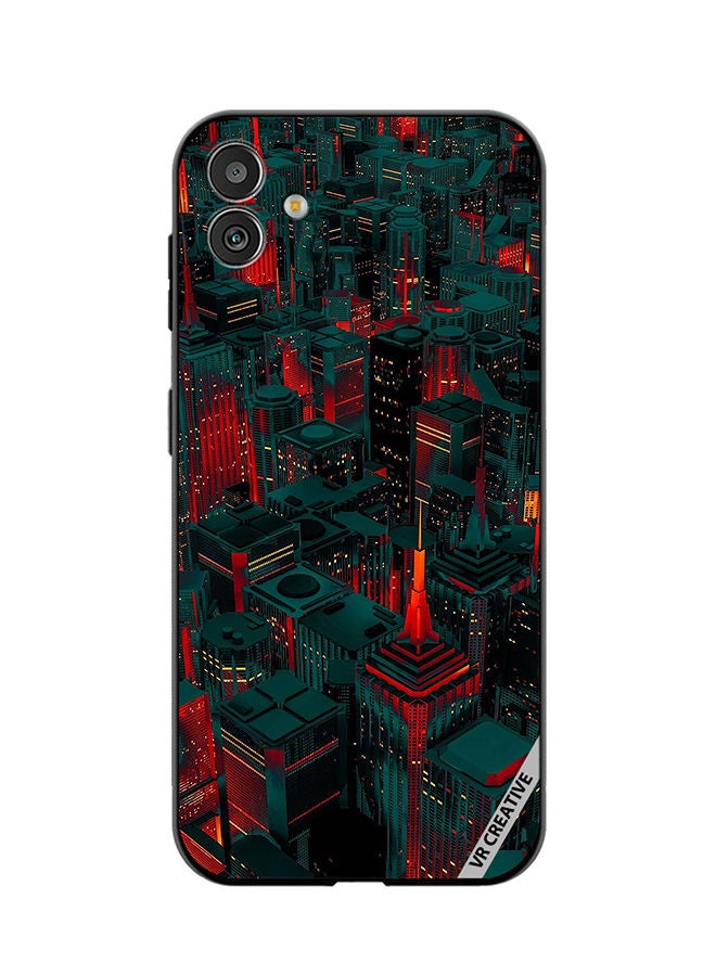 VR CREATIVE Protective Case Cover For Samsung Galaxy F14 Red City Design Multicolour - Image 1