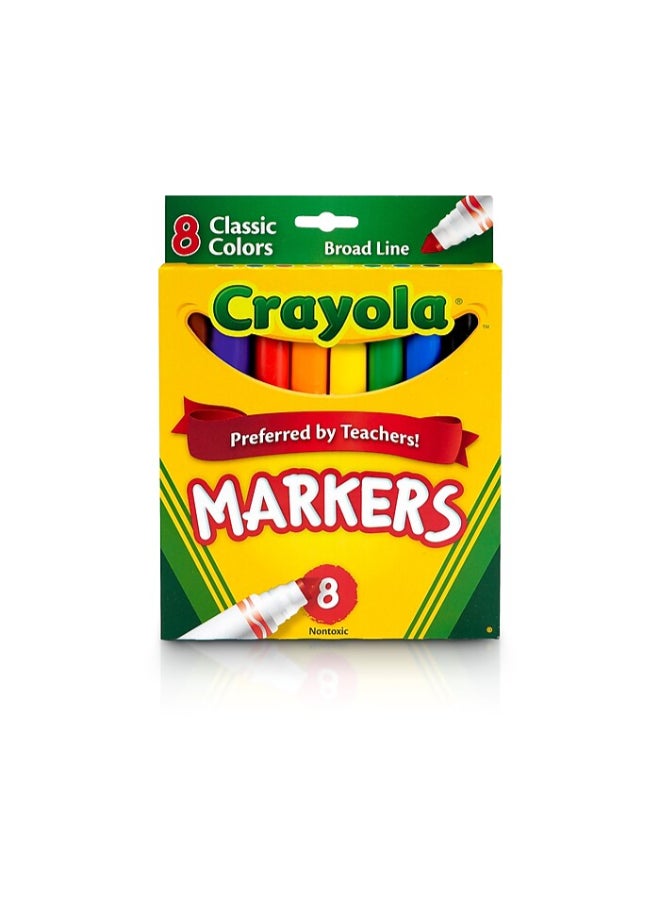 Crayola علامات كلاسيكية 8 خط عريض - Image 2