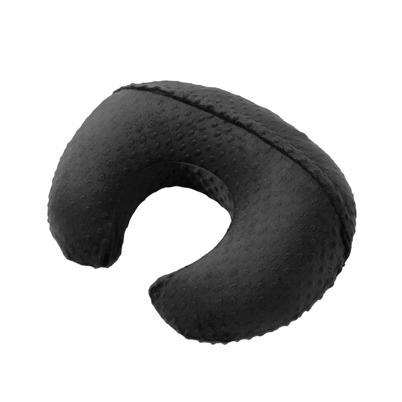 Aullar Pillowcase for Nursing Pillow and Positioner for Breastfeeding and Bottle Feeding, Propping Baby, Tummy Time, Baby Sitting Support, Awake-Time Support, Pillow Cover Only (Black) - Image 3