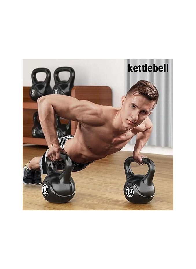 SportQ - Solid Kettlebell, Home Gym Strength Training Equipment with Non-Slip Handle, Multi-Functional Fitness Kettlebell for Powerlifting, Bodybuilding, Core Training and Push-ups - Image 1