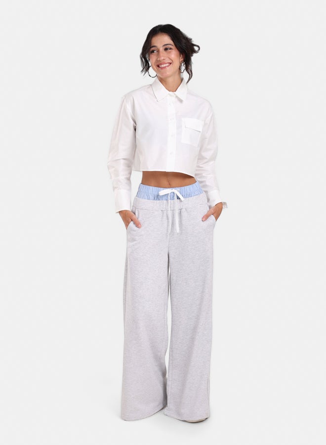 Clue Cropped Viscose Shirt - Image 5