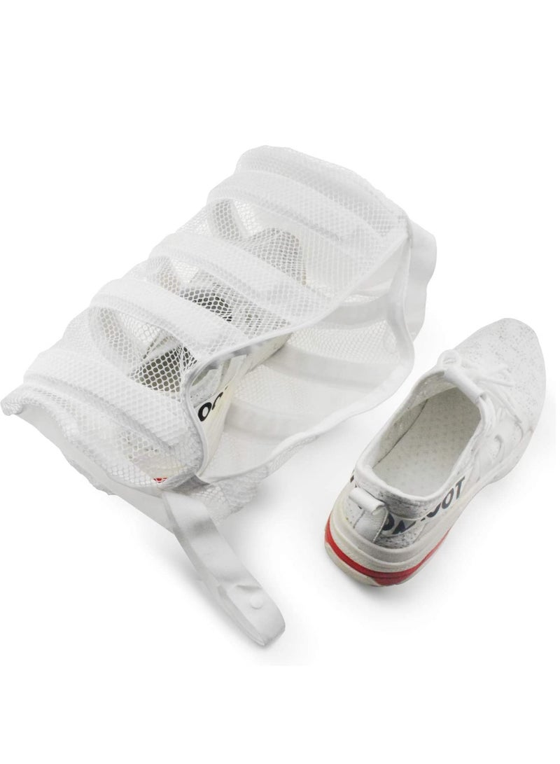 Suntown Shoe Washing Bag with Bumper Protectors Sneaker Wash and Dry bag for Laundry Machines Mesh Laundry Bag for Canvas Shoes Sneakers Knitted Sock Shoes, and Delicates 2 Pack - Image 4