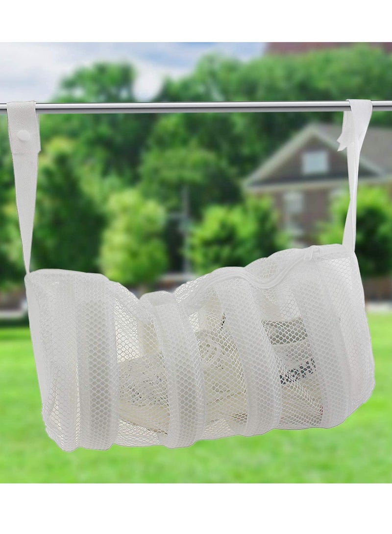 Suntown Shoe Washing Bag with Bumper Protectors Sneaker Wash and Dry bag for Laundry Machines Mesh Laundry Bag for Canvas Shoes Sneakers Knitted Sock Shoes, and Delicates 2 Pack - Image 3