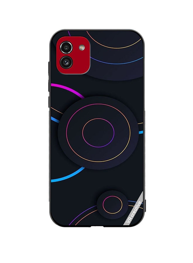 VR CREATIVE Protective Case Cover For Samsung Galaxy A03 Circles Dots Design Multicolour - Image 1