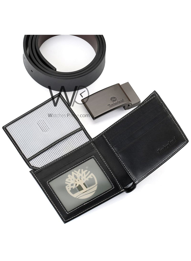 Timbergood Gift Set Timberland Men's Black Wallet & Belt - Buckle - Image 3