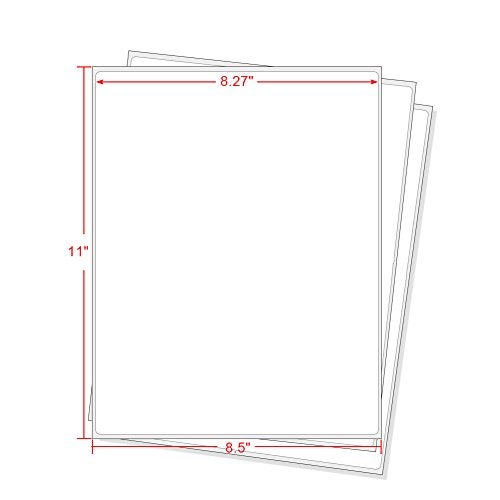 FungLam Full Sheet Address Shipping Labels - 8-1/2" x 11" - 100 Labels - Image 3