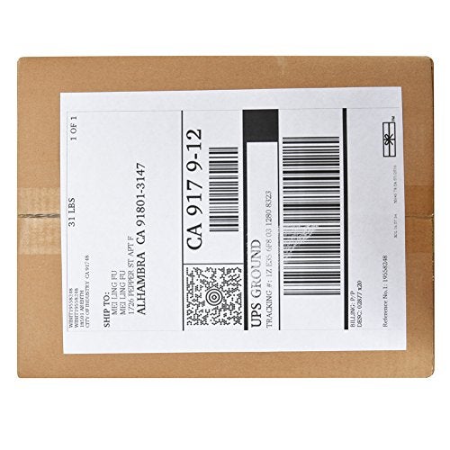 FungLam Full Sheet Address Shipping Labels - 8-1/2" x 11" - 100 Labels - Image 4