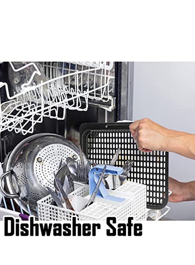 SYOSI 2 Pcs Replacement Cooking Tray, Mesh Cooking Rack Air Fryer Accessories for Instant Vortex, Innsky, Chefman and other Air Fryer Oven, Dishwasher Safe, Removable Mesh Cooking Rack for Air Fryer - Image 5