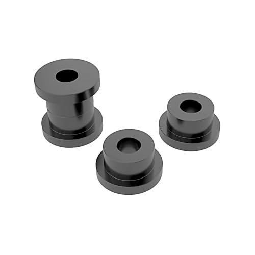 AIRCMT CNC Solid Billet Handlebar Riser Bushings Compatible With Harley Softail Dyna Sportster 1984-2016,Low Rider,Street Bob,CVO,Super Glide,Wide Glide,Switchback,Fat Bob,Daytona,Sturgis Gloss Black - Image 1