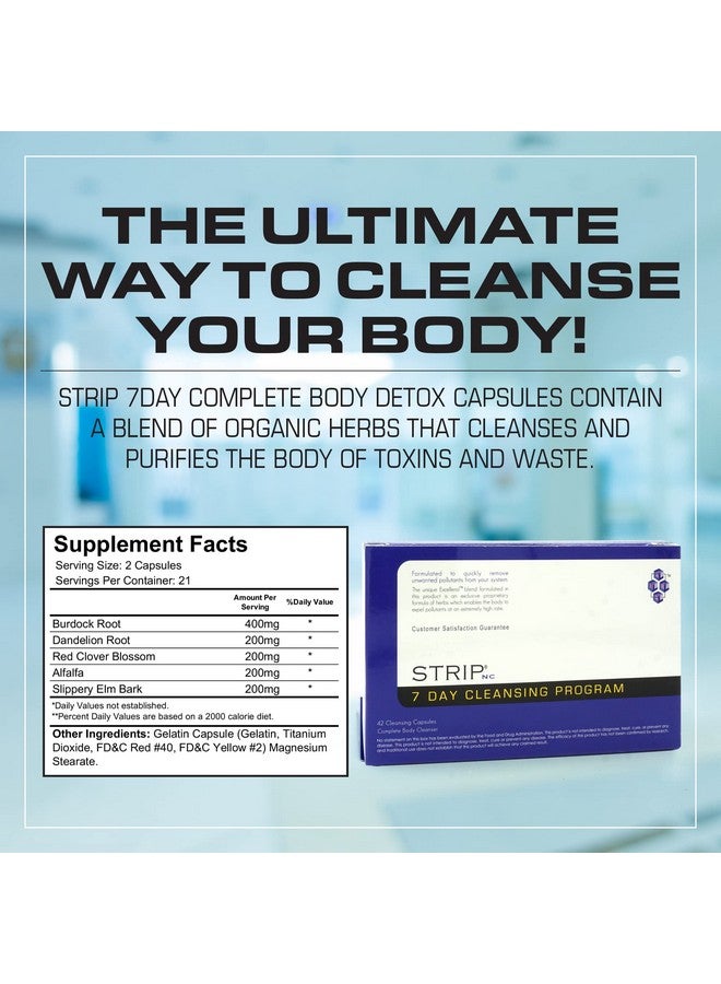 Wellgenix Strip NC 7 Day Detox - Blend of Cleansing Herbs to Enable The Body to Expel Toxins - (42 Fast Caps) (1 Pack) - Image 4