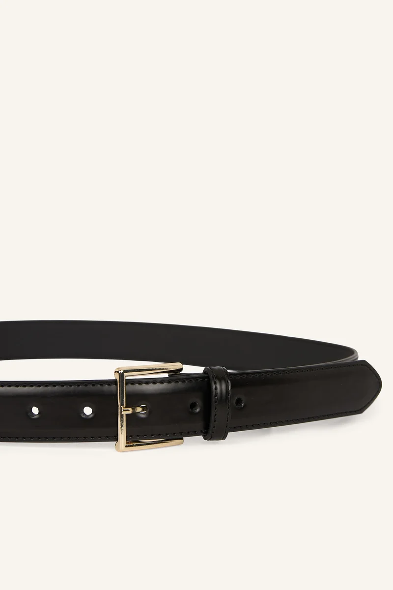 Defacto  Woman Rectangular Buckle Faux Leather Denim Belt for Women | Best Price UAE