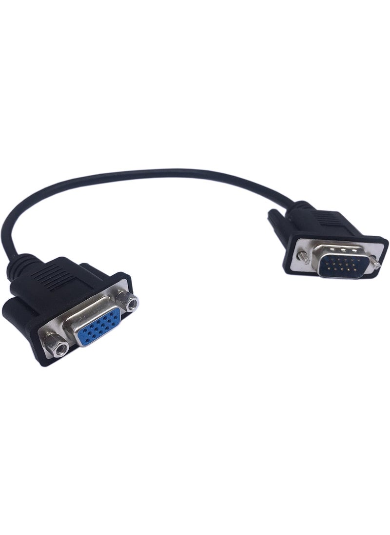 CERRXIAN CERRXIAN 1ft VGA SVGA 15 Pin HD15 Male to Female Adapter Video Monitor Extension Cable for PC Laptop TV Porjectormf  - Image 1