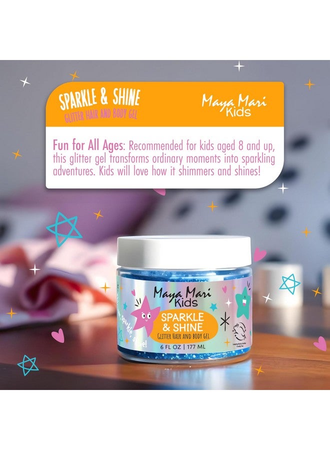 MAYA MARI Kids Sparkle & Shine Glitter Hair And Body Gel, Sulfate, Paraben & Cruelty-Free, Made In The Usa, Makeup Accessories, Fun For All Ages, Teens And Tweens, Boys And Girls, 6 Oz - Image 2