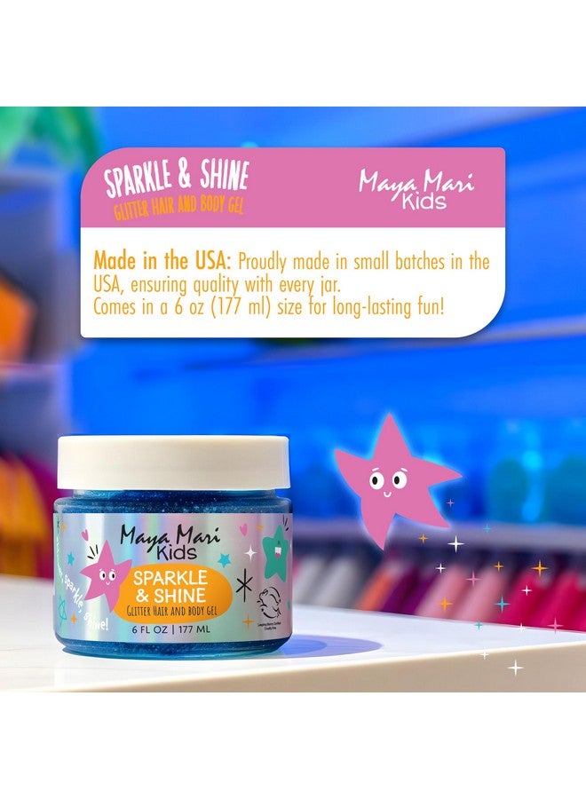 MAYA MARI Kids Sparkle & Shine Glitter Hair And Body Gel, Sulfate, Paraben & Cruelty-Free, Made In The Usa, Makeup Accessories, Fun For All Ages, Teens And Tweens, Boys And Girls, 6 Oz - Image 3