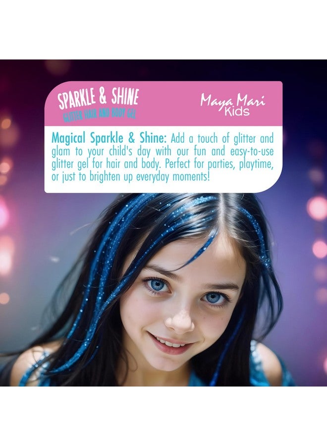 MAYA MARI Kids Sparkle & Shine Glitter Hair And Body Gel, Sulfate, Paraben & Cruelty-Free, Made In The Usa, Makeup Accessories, Fun For All Ages, Teens And Tweens, Boys And Girls, 6 Oz - Image 1