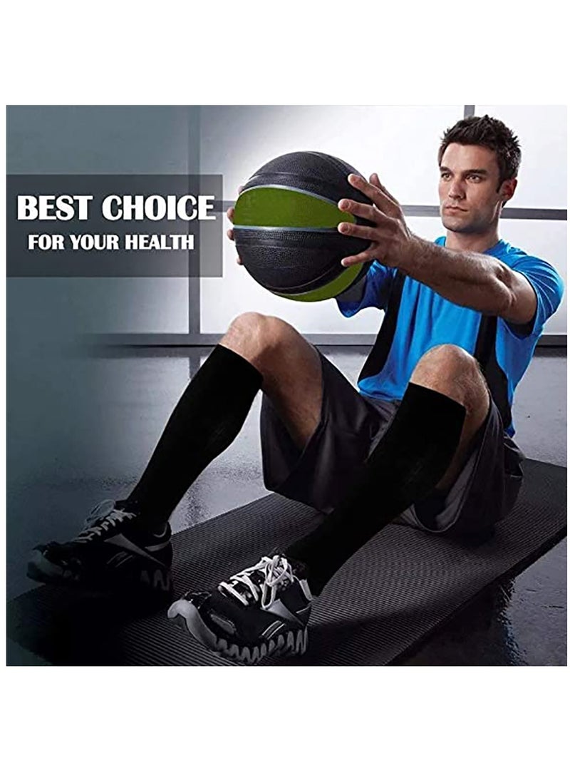 SYOSI Copper Compression Socks for Women & Men Circulation - Best for Running, Athletics, Cycling, Nurses, Flight, and Traveling (8 Pairs) - Image 5