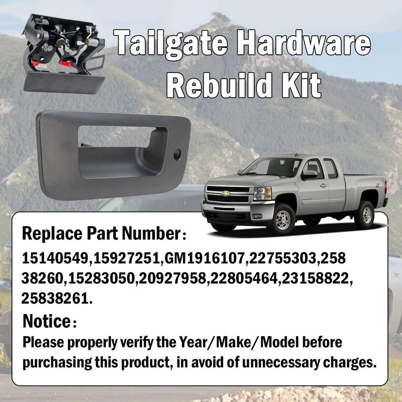 Xiaoyudou Tailgate Hardware Rebuild Kit for Chevy and GMC - Image 2