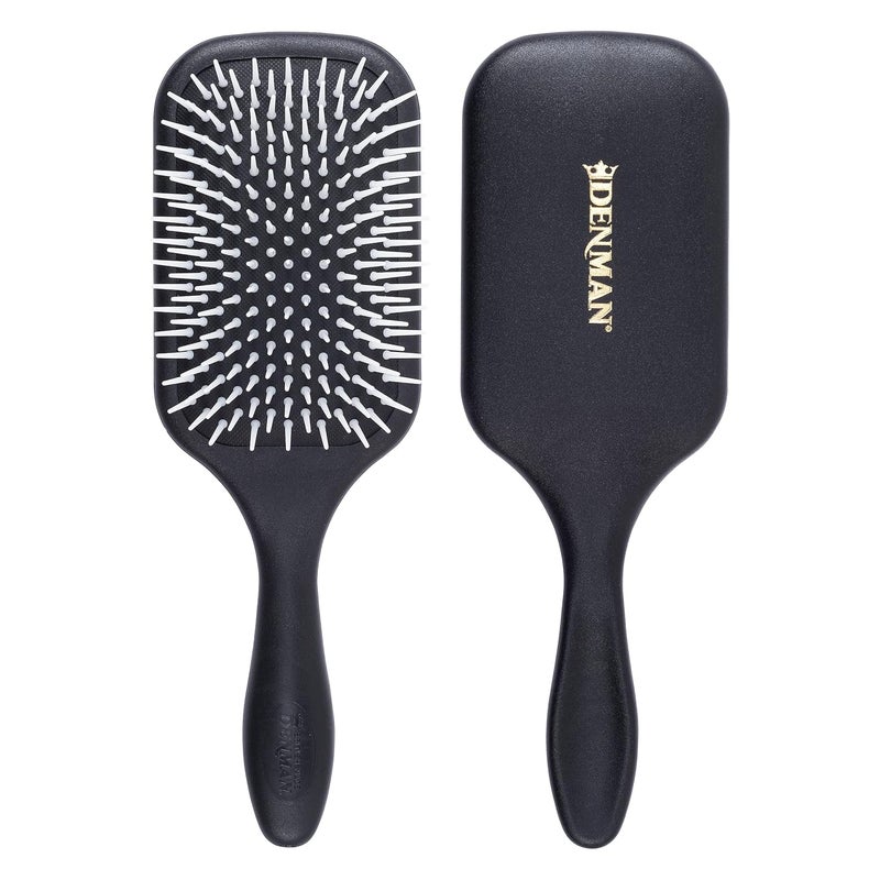 Denman Power Paddle for Fast and Comfortable Detangling and Blow Drying D38  Combination of D3 Styling Pins  Paddle Brush White - Image 1