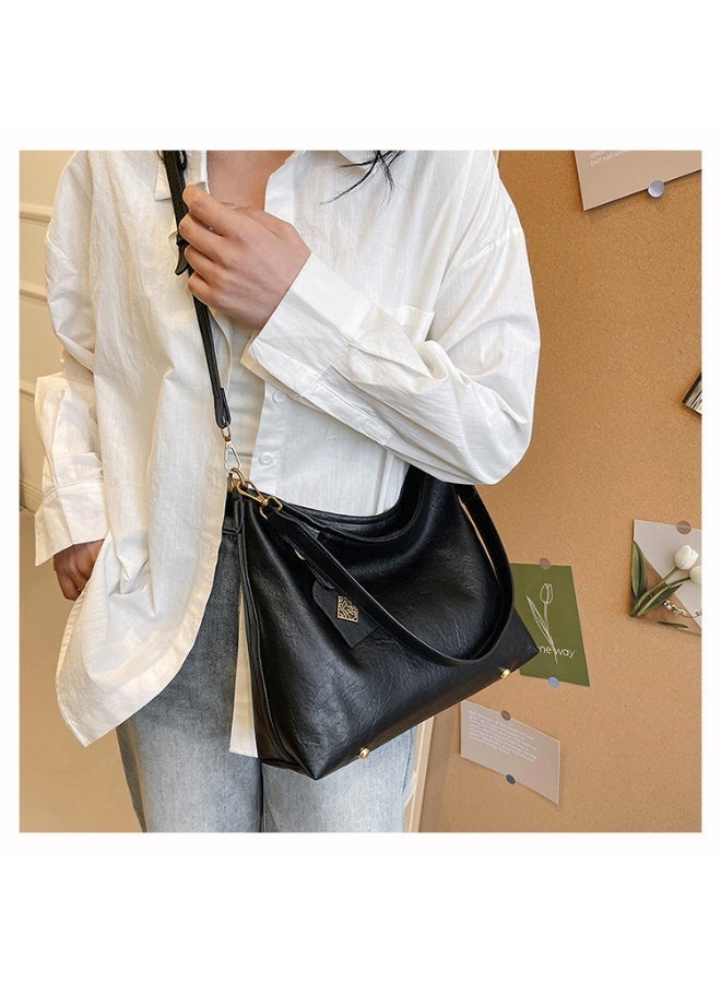 كيفية حقيبة كتف نسائية بسعة كبيرة، طراز عتيق جميل، حقيبة كبيرة للتنقل، حقيبة كروس بودي متعددة الاستخدامات، كاجوال وقابلة للتكيف للتنقل - Image 2