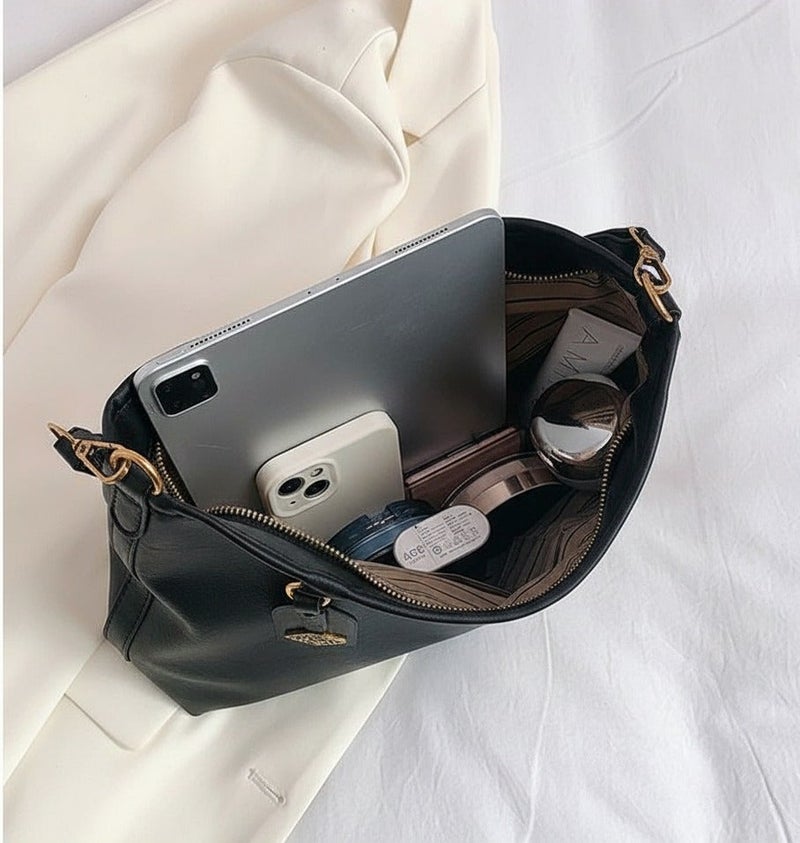 كيفية حقيبة كتف نسائية بسعة كبيرة، طراز عتيق جميل، حقيبة كبيرة للتنقل، حقيبة كروس بودي متعددة الاستخدامات، كاجوال وقابلة للتكيف للتنقل - Image 5