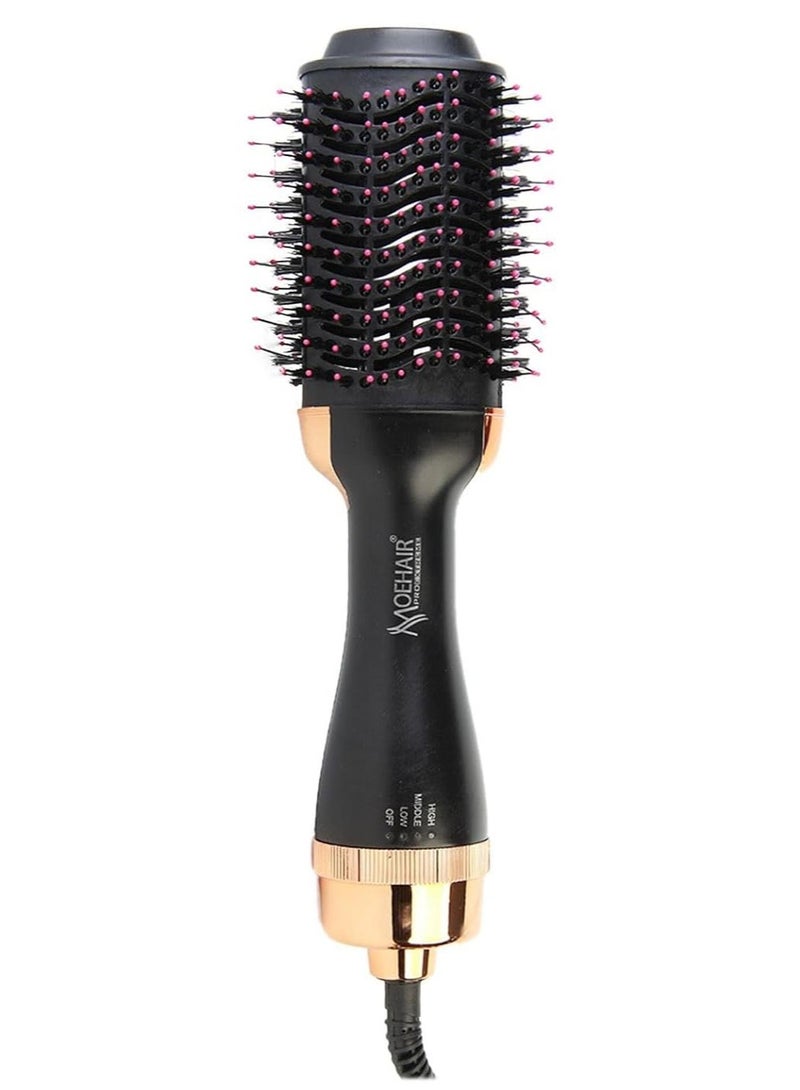 موهير مجفف الشعر فرشاة الهواء الساخن الطراز MO7010 - 1200W وVolumizer مكواة فرد الشعر بكرة الشعر مشط الأسطوانة خطوة واحدة فرشاة مجفف ضربة الأيونات الكهربائية - Image 1