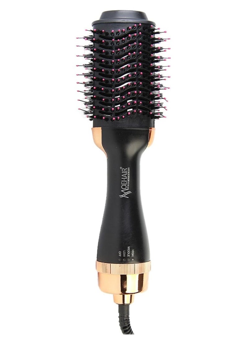 MoeHair Hair Dryer Hot Air Brush Styler MO7010 - 1200W And Volumizer Hair Straightener Curler Comb Roller One Step Electric Ion Blow Dryer Brush  - Image 1