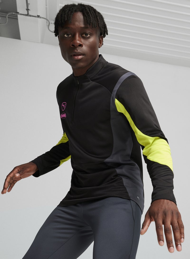 بوما بلوزة كرة قدم للشباب KING Pro Quarter-zip - Image 1