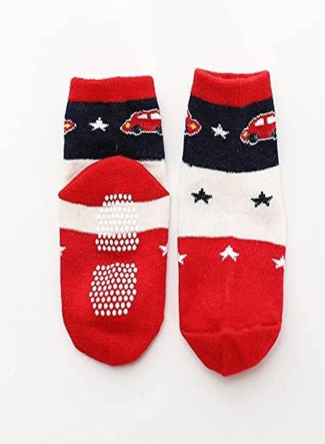Frowwy Organic Cotton Anti-Skid Socks, SOCKS (pack of 3) (7-10 year) 3 pair - Image 3