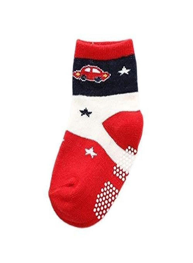 Frowwy Organic Cotton Anti-Skid Socks, SOCKS (pack of 3) (7-10 year) 3 pair - Image 1