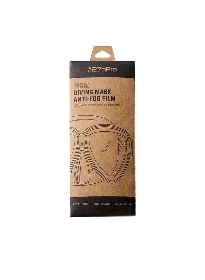 #270Pro - Pure Anti-Fog Film for TUSA Diving Masks | for Scuba Diving, Snorkeling, Freediving - Image 1