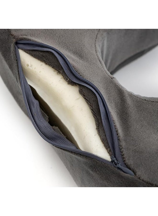 Memory Foam High Neck Travel Pillow - Ultimate Head Neck Support - Durable, Practical for Car, Home, & Travel - Easy to Use - Image 3
