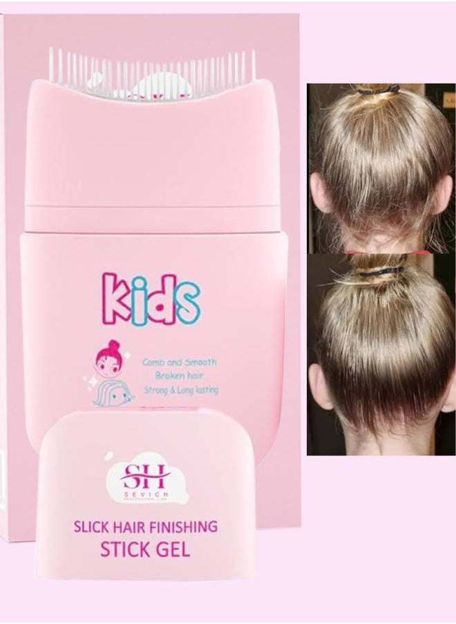 Sevich - 80ml Kids Slick Hair Finishing Stick Gel Children's Hair Wax Stick for Hair Edge Control Hair Finishing Stick Gel with Comb Integration Designed for Kids Natural Ingredients Hair Wax Gel - Image 1