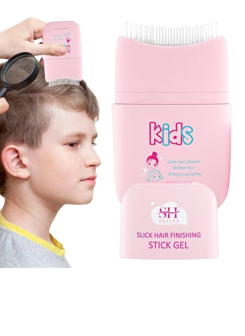 Sevich - 80ml Kids Slick Hair Finishing Stick Gel Children's Hair Wax Stick for Hair Edge Control Hair Finishing Stick Gel with Comb Integration Designed for Kids Natural Ingredients Hair Wax Gel - Image 1