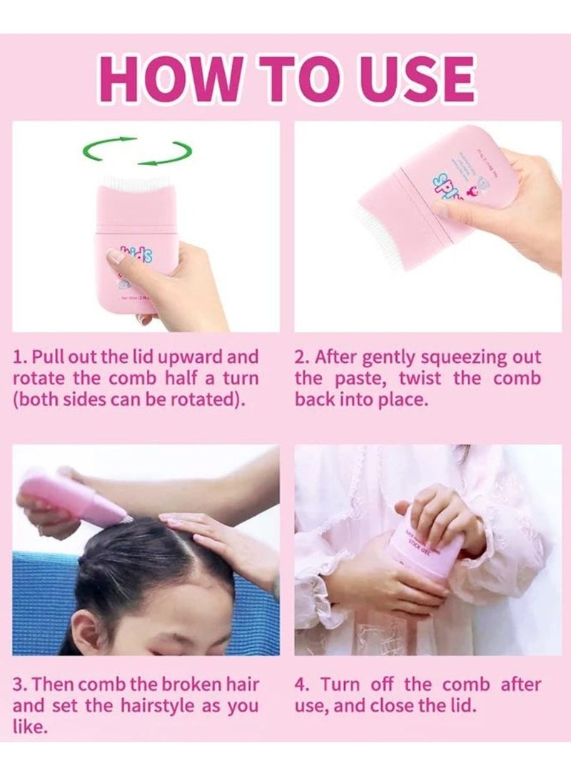 Sevich - 80ml Kids Slick Hair Finishing Stick Gel Children's Hair Wax Stick for Hair Edge Control Hair Finishing Stick Gel with Comb Integration Designed for Kids Natural Ingredients Hair Wax Gel - Image 1