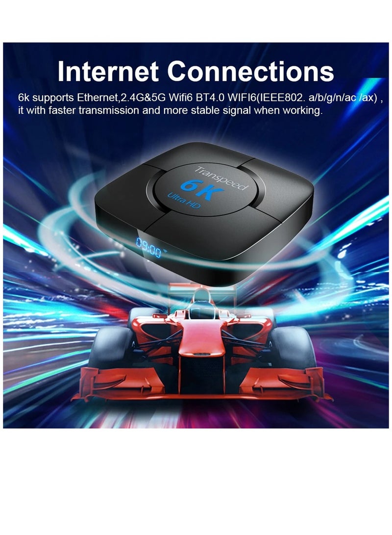 Transpeed Android 12.0 Set Top Box Voice Assistant 6K  4GB 6GB - Image 2