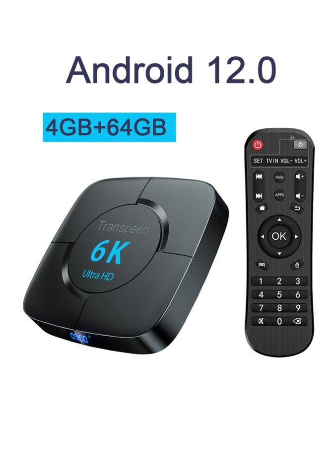 Transpeed Android 12.0 Set Top Box Voice Assistant 6K  4GB 6GB - Image 1
