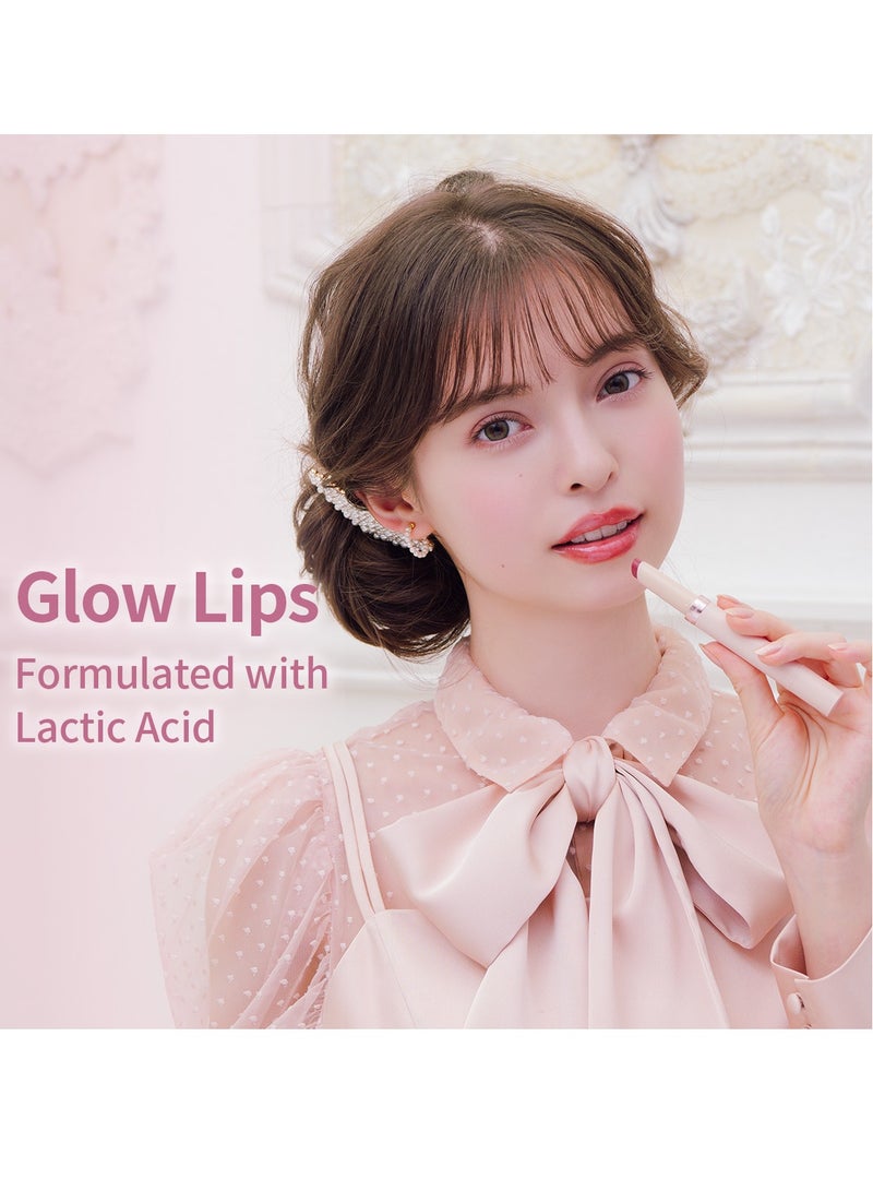 MilleFee MilleFée Glow Lips Luster Lipstick for Anti-Falling & Highly Moisturizing Sparkling Finish-01 Gleaming Fig - Image 3