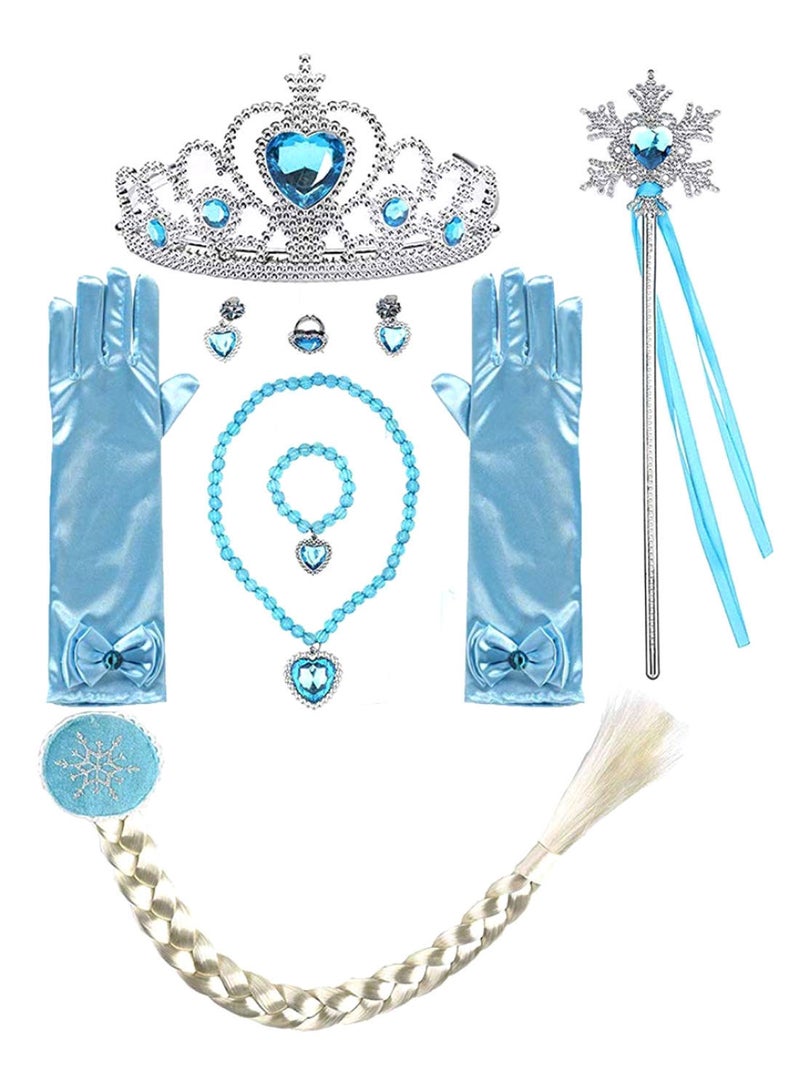 NIBEMINENT 8-Piece Frozen Princess Elsa Accessories Set - Image 1